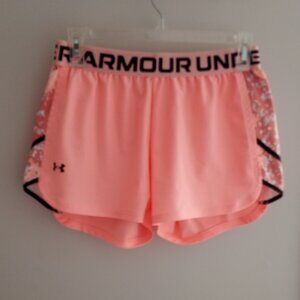 'UNDER ARMOUR' Loose Shorts Size SM/P/CH Neon Orange EUC
